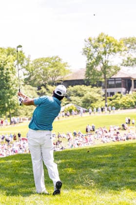 June 6, 2026, Dublin, Ohio, U.S: Hideki Matsuyama hits his second shot from the rough during the third round of The Memorial Tournament at Muirfield Village Golf Club, Dublin, Ohio. Dublin U.S - ZUMAs304 20260606_zaf_s304_154 Copyright: xScottxStuartx