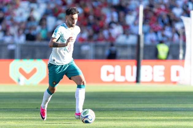 June 6, 2026, Caxias, Lisbon, Portugal: Portugal and Manchester United, ManU midfielder BRUNO FERNANDES (8) in action during the game for the International Friendly, Länderspiel, Nationalmannschaft game between Portugal vs Chile at Estadio Nacional Caxias Portugal - ZUMAs359 20260606_zsp_s359_181 Copyright: xAlexandrexdexSousax