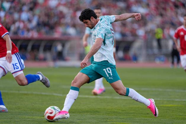 Portugal Vs Chile in Lisbon, Portugal - 06 Jun 2026 Goncalo Guedes of Portugal seen in action during the FIFA World Cup, WM, Weltmeisterschaft, Fussball 2026 International Friendly, Länderspiel, Nationalmannschaft match between Portugal and Chile at Estadio Nacional Jamor. Final score: Portugal 2:1 Chile. Lisbon Portugal Copyright: xBrunoxdexCarvalhox xSOPAxImagesx brunodecarvalho_portugalchile-2078