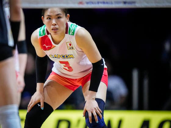Team Japan Haruyo Shimamura looks on gainst Team Germany during their womens Volleyball Nations League (VNL) match on June 6, 2026 in Quebec City, Canada. Noxthirdxpartyxsales  aflo_333529701 MathieuxBelangerx