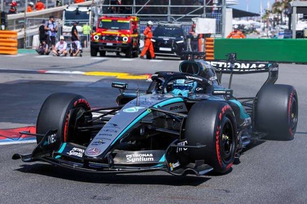 June 6, 2026, Monte-Carlo, Monaco, Monaco: George Russel of United Kingdom and Mercedes-AMG Petronas Formula One Team W17 (63) seen during F1 Grand Prix of Monaco 2026 - Pole Position at Circuit de Monaco in Monte-Carlo, Monaco F1 Grand Prix Of Monaco 2026 Circuit De Monaco - Pole Position In Monaco - 06 Jun 2026  - ZUMAs197 20260606_aaa_s197_487 Copyright: xFabrizioxCarabellix