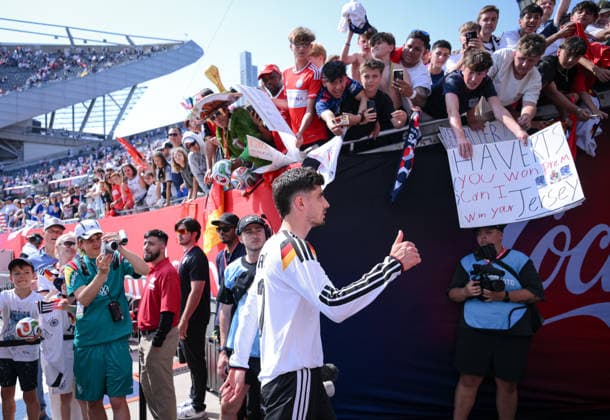 Fussball WM 2026 Testspiel im Chicago 06.06.2026 USA - Deutschland Kai Havertz (Deutschland) geht nach dem Spiel in die Kabine