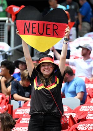 Fussball, Länderspiel, Herren, Freundschaftsspiel zur Fussball WM 2026, Soldier Field, Chicago: USA - Deutschland 1:2; Manuel Neuer Fan.