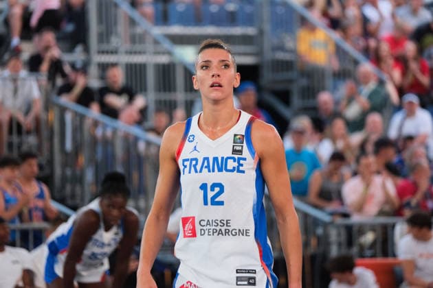 June 6, 2026, Warsaw, Masovian Voivodeship, Poland: France s LAETITIA GUAPO (12) contemplates defeat at the end of a FIBA 3x3 Basketball World Cup women s quarter-final game between France and USA in Warsaw, Poland. France lost to the United States and was eliminated from the tournament. Basketball 2026: FIBA 3x3 World Cup Women s Quarterfinal: United States 18:16 France  - ZUMAk204 20260606_zip_k204_104 Copyright: xRomanxKozielx