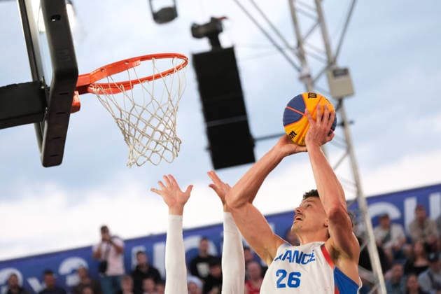 June 6, 2026, Warsaw, Masovian Voivodeship, Poland: France s JULES RAMBAUT (26) in action during a FIBA 3x3 Basketball World Cup men s quarter-final game between France and USA in Warsaw, Poland. Warsaw Poland - ZUMAk204 20260606_zip_k204_129 Copyright: xRomanxKozielx