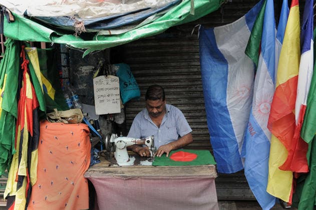 National Football Teams Production in Bangladesh An artisan manufacturing national football teams for sale ahead 2026 FIFA World Cup, WM, Weltmeisterschaft, Fussball Football tournament. on June 6, 2026 in Chattogram, Bangladesh. Chattogram Chittagong Bangladesh Copyright: xMdxRafayatxHaquexKhanx