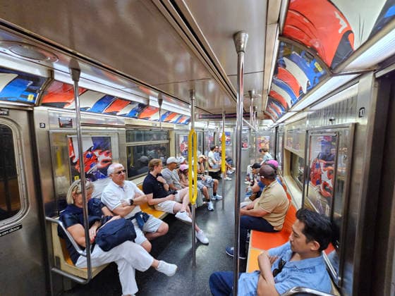 World Cup - NYC Subway Support National French Soccer Team New York City subway support National French soccer team ahead of the FIFA World Cup, WM, Weltmeisterschaft, Fussball in NY on June 6, 2026. Photo by Charles Guerin ABACAPRESS.COM New York City NY United States  Copyright: xGuerinxCharles ABACAx