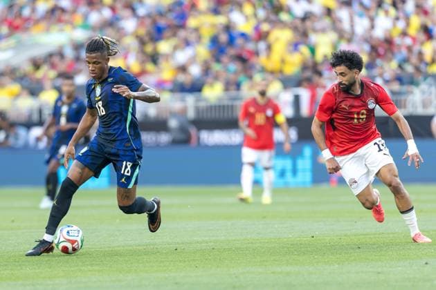 Friendly match between Brazil and Egypt Danilo Santos at the match between Brazil and Egypt, an International Friendly, Länderspiel, Nationalmannschaft in preparation for the World Cup, at Huntington Bank Field in Cleveland, United States, this Saturday, June 6th. CLEVELAND OH UNITED STATES Copyright: xWilliamxVolcov BrazilxPhotoxPresx