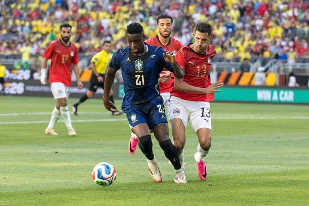 Friendly match between Brazil and Egypt Luiz Henrique of Brazil in the match between Brazil and Egypt, an International Friendly, Länderspiel, Nationalmannschaft in preparation for the World Cup, at Huntington Bank Field in Cleveland, United States, this Saturday, June 6th. CLEVELAND OH UNITED STATES Copyright: xWilliamxVolcov BrazilxPhotoxPresx