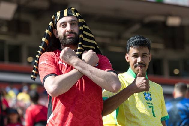 Friendly match between Brazil and Egypt Fans before the match between Brazil and Egypt, an International Friendly, Länderspiel, Nationalmannschaft in preparation for the World Cup, at Huntington Bank Field in Cleveland, United States, this Saturday, June 6th. CLEVELAND OH UNITED STATES Copyright: xWilliamxVolcov BrazilxPhotoxPresx