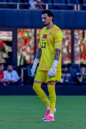 FORT LAUDERDALE, FL - JUNE 06: Turkey goalkeeper UÄüurcan Ã‡akÄ±r (23) looks on during the International Friendly, Länderspiel, Nationalmannschaft game between Turkey and Venezuela at Inter Miami CF Stadium on June 6, 2026 in Fort Lauderdale,Florida.(Photo by Chris Arjoon Icon Sportswire) SOCCER: JUN 06 Turkey vs Venezuela EDITORIAL USE ONLY Icon2606060010046