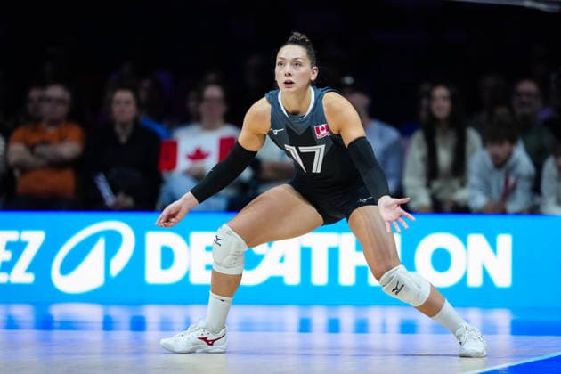 2026 Women s Volleyball Nations League - Quebec City - Day4 Kacey Jost 17 of Canada competes during the 2026 Women s Volleyball Nations League match between France and Canada at Videotron Centre on June 6, 2026, in Quebec City, Canada. Quebec City Quebec Canada  Copyright: xYuanxTianx originalFilename:tian-2026wome260606_npztD.jpg