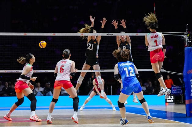 2026 Women s Volleyball Nations League - Quebec City - Day4 General view of play during the 2026 Women s Volleyball Nations League match between Germany and Japan at Videotron Centre in Quebec City, Canada, on June 6, 2026. Quebec City Quebec Canada  Copyright: xYuanxTianx originalFilename:tian-2026wome260606_nps9H.jpg
