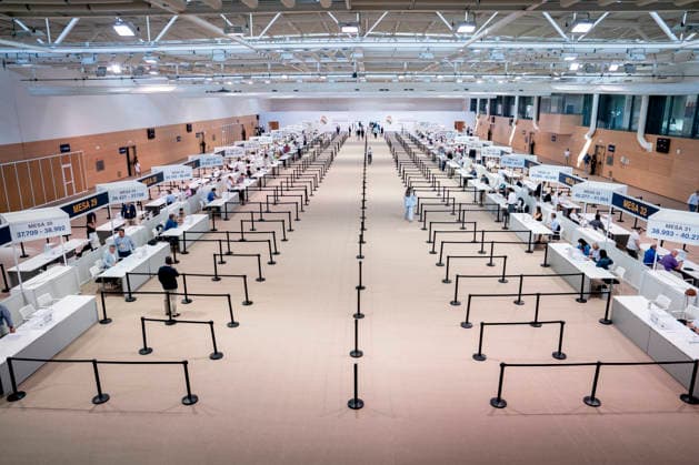 June 7, 2026, Valdebebas, Madrid, Spain: General view of the polling stations during the Real MadridÃ¢â‚¬â ¢s presidential election day at Ciudad Deportiva Real Madrid on June 07, 2026 in Valdebebas, Madrid, Spain. Presidential Election Day At Real Madrid  - ZUMAa181 20260607_zaa_a181_003 Copyright: xAngelxPerezxMecax