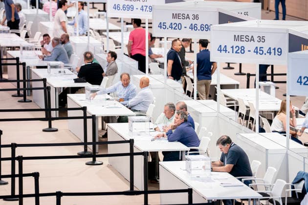 June 7, 2026, Valdebebas, Madrid, Spain: General view of the polling stations during the Real MadridÃ¢â‚¬â ¢s presidential election day at Ciudad Deportiva Real Madrid on June 07, 2026 in Valdebebas, Madrid, Spain. Presidential Election Day At Real Madrid  - ZUMAa181 20260607_zaa_a181_004 Copyright: xAngelxPerezxMecax