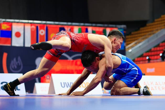 Wrestling Ranking Series Ulaanbaatar Open 57kg FS - Chongsong Han (PRK) df. Aiaal Belolyubskii (TJK)