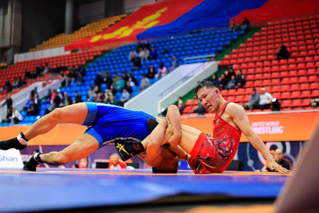 Wrestling Ranking Series Ulaanbaatar Open 57kg FS - Chongsong Han (PRK) df. Aiaal Belolyubskii (TJK)