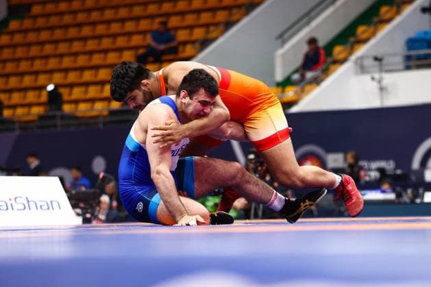 World Ranking Series Ulaanbaatar Open 125kg FS - Dinesh Dinesh (IND) df. Timur Kotaev (RUS)