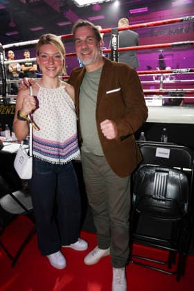 Boxen: KUC Box-Promotion, Falkensee, 06.06.2026 Nina Meinke (GER) und Trainer Kay Huste