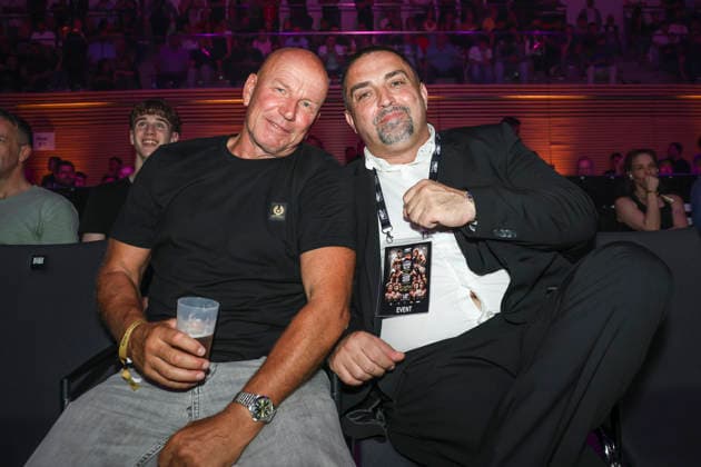 Boxen: KUC Box-Promotion, Falkensee, 06.06.2026 Promoter Ingo Volkmann (Agon, l.) und Promomter Almin Kuc (KUC Boxing)