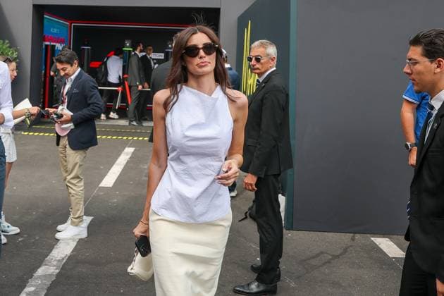 Lebensgefaehrtin Rebecca Donaldson von Carlos Sainz jr. (Atlassian Williams Racing 55), Rennen, Grosser Preis von Monaco, Motorsport, Herren, Formel 1, 07.06.2026 Monte Carlo Monaco MCO