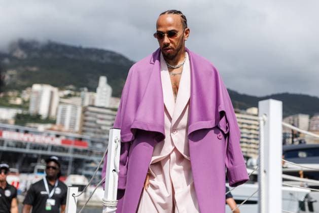 Lewis Hamilton (Scuderia Ferrari HP, 44) kommt zur Strecke, Grosser Preis von Monaco, Motorsport, Formel 1, Saison 2026, 07.06.2026 Grosser Preis von Monaco, Motorsport, Formel 1, Saison 2026, 07.06.2026