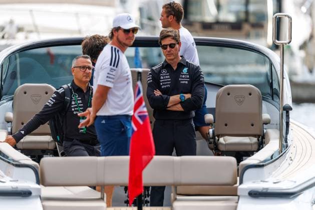 Toto Wolff (Mercedes AMG Petronas F1 Team, Teamchef) kommt zur Strecke, Grosser Preis von Monaco, Motorsport, Formel 1, Saison 2026, 07.06.2026 Grosser Preis von Monaco, Motorsport, Formel 1, Saison 2026, 07.06.2026