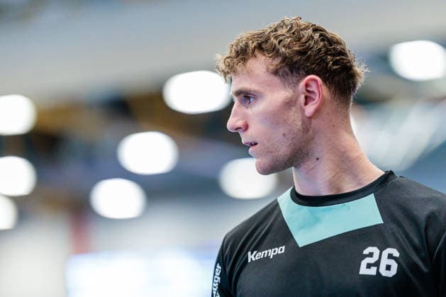 Paul Kruegele (HC Oppenweiler Backnang, 26) GER, TuS N-Luebbecke vs. HC Oppenweiler Backnang, Handball, 2. Bundesliga, 34. Spieltag, Spielzeit 2025 2026, 06.06.2026 GER, TuS N-Luebbecke vs. HC Oppenweiler Backnang, Handball, 2. Bundesliga, 34. Spieltag, Spielzeit 2025 2026, 06.06.2026 Luebbecke Copyright: xEibner-Pressefoto JanxRollingerx EP_JSK