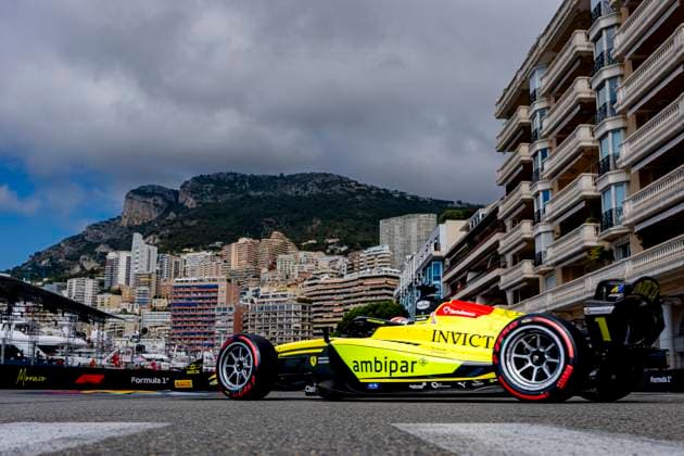 MONACO - Invicta Racing Formula 2 driver Rafael Camara during the Formula 2 Monaco Grand Prix on the Monaco Street Circuit on June 6, 2026 in Monaco, Monaco. (Photo by DeFodi Images) -