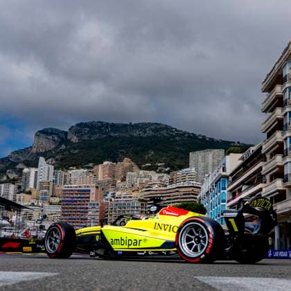 MONACO - Invicta Racing Formula 2 driver Rafael Camara during the Formula 2 Monaco Grand Prix on the Monaco Street Circuit on June 6, 2026 in Monaco, Monaco. (Photo by DeFodi Images) -