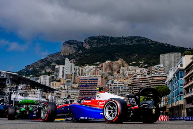MONACO - Trident Formula 2 driver John Bennett during the Formula 2 Monaco Grand Prix on the Monaco Street Circuit on June 6, 2026 in Monaco, Monaco. (Photo by DeFodi Images) -