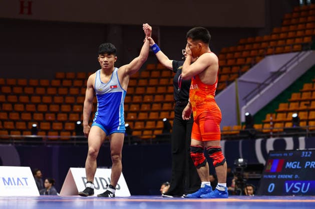 World Ranking Series Ulaanbaatar Open 57kg FS - Chongsong Han (PRK) df. Davaabandi Munkh Erdene (MGL)