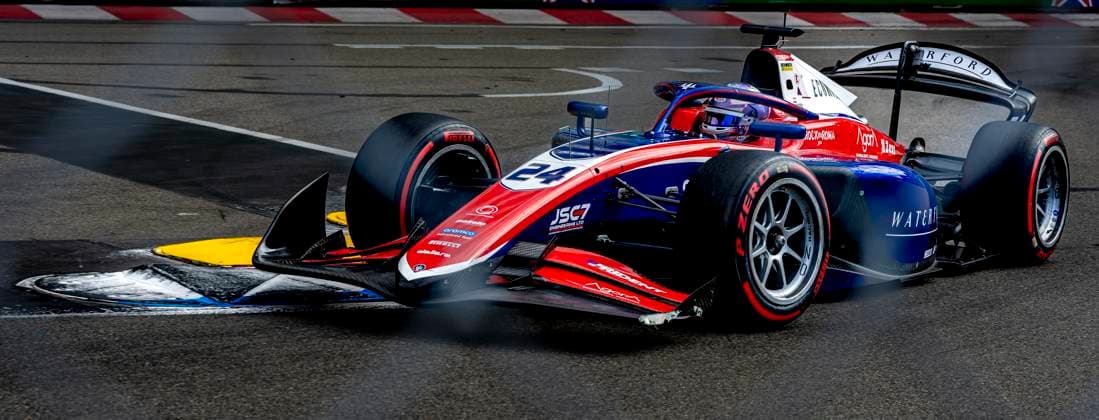 MONACO - Trident Formula 2 driver Laurens van Hoepen during the Formula 2 Monaco Grand Prix on the Monaco Street Circuit on June 6, 2026 in Monaco, Monaco. (Photo by DeFodi Images) -