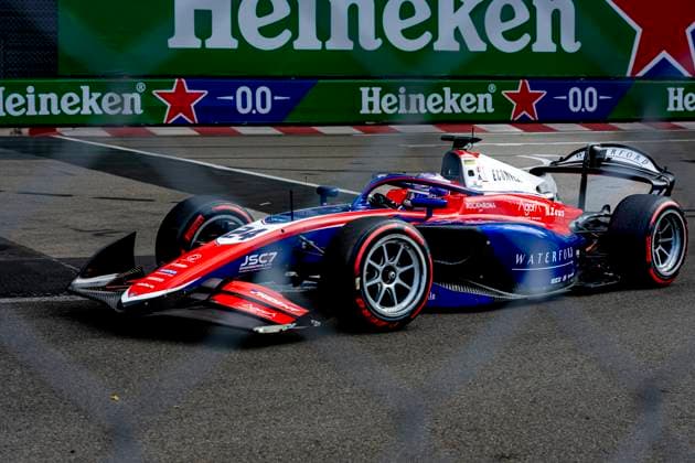 MONACO - Trident Formula 2 driver Laurens van Hoepen during the Formula 2 Monaco Grand Prix on the Monaco Street Circuit on June 6, 2026 in Monaco, Monaco. (Photo by DeFodi Images) -