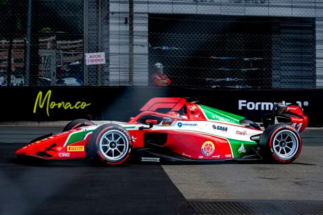 MONACO - Prema Powerteam Formula 2 driver Sebastian Montoya during the Formula 2 Monaco Grand Prix on the Monaco Street Circuit on June 6, 2026 in Monaco, Monaco. (Photo by DeFodi Images) -
