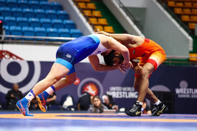 World Ranking Series Ulaanbaatar Open 79kg FS - Ismail Khaniev (RUS) df. Sandeep Singh Mann (IND)