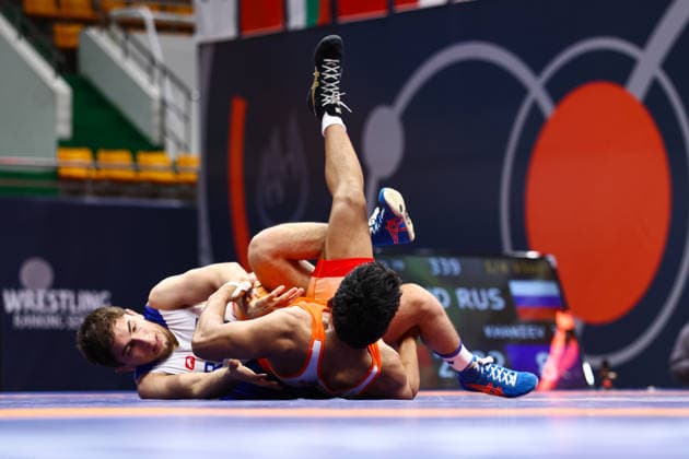 World Ranking Series Ulaanbaatar Open 79kg FS - Ismail Khaniev (RUS) df. Sandeep Singh Mann (IND)