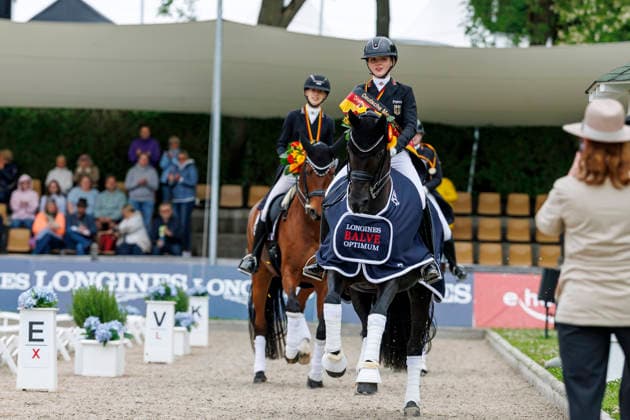 BALVE - LONGINES Balve Optimum 2026, BALVE - LONGINES Balve Optimum 2026 OATLEY Rose (GER), Alive and Kicking 3 Meisterehrung Sektdusche Meisterbad Dressurprüfung Kl. S