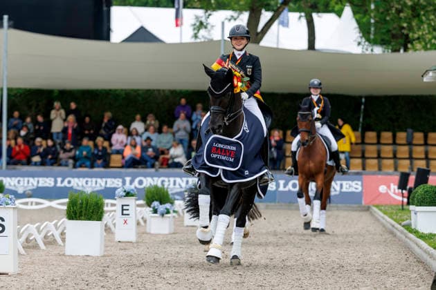 BALVE - LONGINES Balve Optimum 2026, BALVE - LONGINES Balve Optimum 2026 OATLEY Rose (GER), Alive and Kicking 3 Meisterehrung Sektdusche Meisterbad Dressurprüfung Kl. S