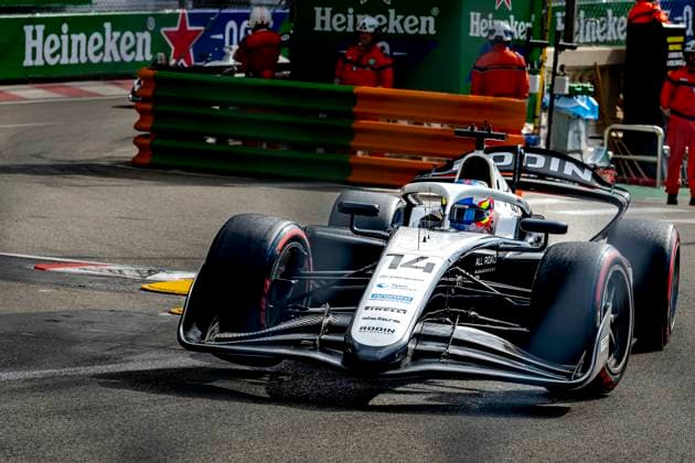 MONACO - Formula 2 driver Martinius Stenshore of Rodin Motorsport during the Formula 2 Monaco Grand Prix on the Monaco Street Circuit on June 6, 2026 in Monaco, Monaco. (Photo by DeFodi Images) -