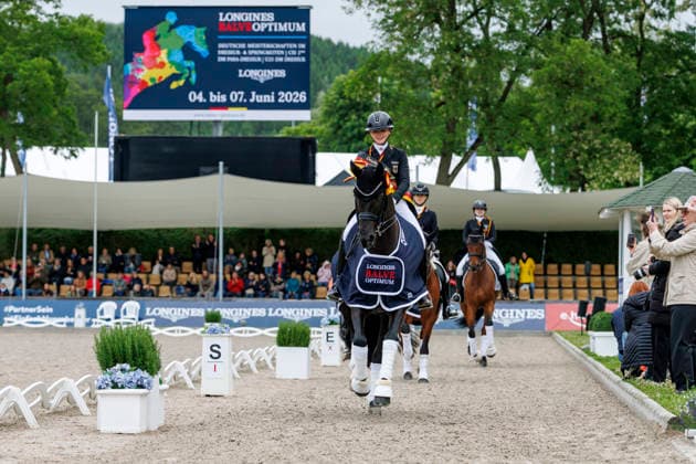 BALVE - LONGINES Balve Optimum 2026, BALVE - LONGINES Balve Optimum 2026 OATLEY Rose (GER), Alive and Kicking 3 Meisterehrung Sektdusche Meisterbad Dressurprüfung Kl. S