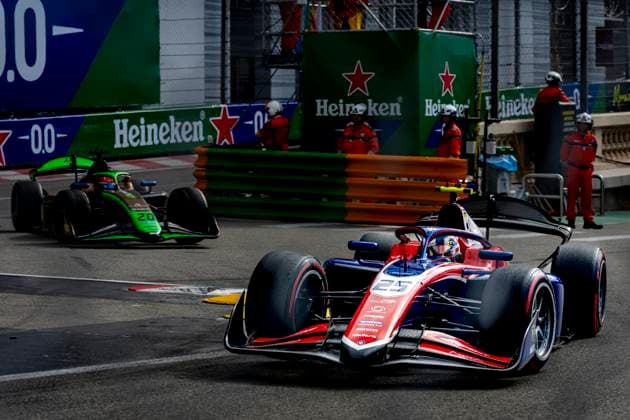 MONACO - Trident Formula 2 driver John Bennett during the Formula 2 Monaco Grand Prix on the Monaco Street Circuit on June 6, 2026 in Monaco, Monaco. (Photo by DeFodi Images) -