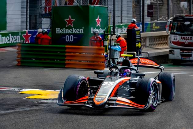 MONACO - Formula 2 driver Rafael Villagomez of Van Amersfoorg Racing during the Formula 2 Monaco Grand Prix on the Monaco Street Circuit on June 6, 2026 in Monaco, Monaco. (Photo by DeFodi Images) -