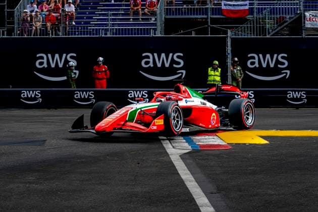 MONACO - Prema Powerteam Formula 2 driver Sebastian Montoya during the Formula 2 Monaco Grand Prix on the Monaco Street Circuit on June 6, 2026 in Monaco, Monaco. (Photo by DeFodi Images) -
