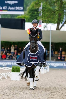 BALVE - LONGINES Balve Optimum 2026, BALVE - LONGINES Balve Optimum 2026 OATLEY Rose (GER), Alive and Kicking 3 Meisterehrung Sektdusche Meisterbad Dressurprüfung Kl. S