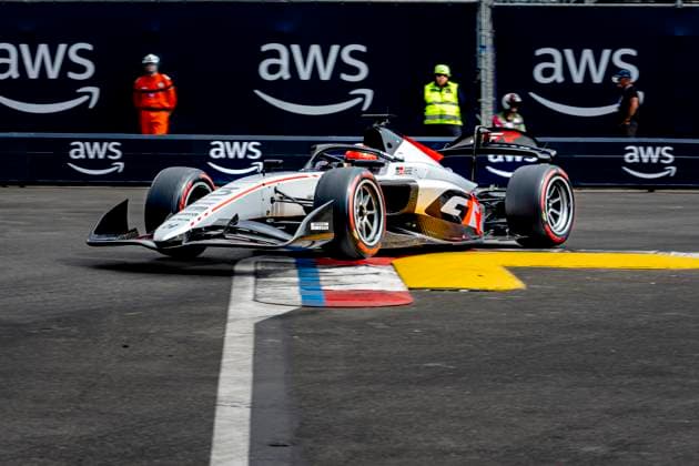 MONACO - HitechGP Formula 2 driver Ritomo Miyata during the Formula 2 Monaco Grand Prix on the Monaco Street Circuit on June 6, 2026 in Monaco, Monaco. (Photo by DeFodi Images) -