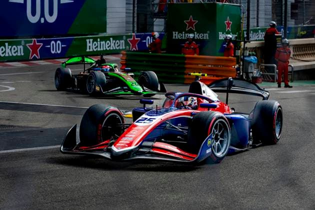 MONACO - Trident Formula 2 driver John Bennett during the Formula 2 Monaco Grand Prix on the Monaco Street Circuit on June 6, 2026 in Monaco, Monaco. (Photo by DeFodi Images) -