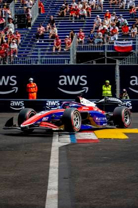 MONACO - Trident Formula 2 driver Laurens van Hoepen during the Formula 2 Monaco Grand Prix on the Monaco Street Circuit on June 6, 2026 in Monaco, Monaco. (Photo by DeFodi Images) -