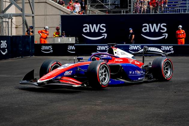 MONACO - Trident Formula 2 driver Laurens van Hoepen during the Formula 2 Monaco Grand Prix on the Monaco Street Circuit on June 6, 2026 in Monaco, Monaco. (Photo by DeFodi Images) -