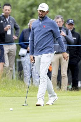 BADHOEVEDORP - Joost Luiten in action on the final day of the KLM Open golf tournament at golf club The International. SANDER KONING ANP xVIxANPxSportx xxANPxIVx 560362561 originalFilename: 560362561.jpg